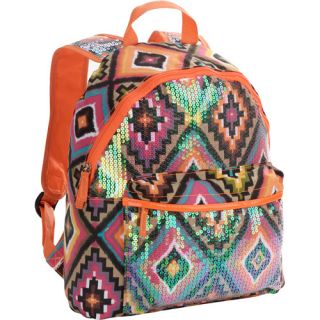 No Boundaries Pink Tribal Sequin Backpack