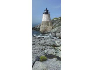 Lighthouse along the sea, Castle Hill Lighthouse, Narraganset Bay, Newport, Rhode Island, USA Print by Panoramic Images