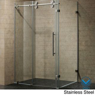 Vigo 36 x 48 Frameless Clear Shower Enclosure   Shopping
