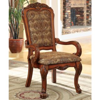 Furniture of America Elantia Antique Oak Arm Chairs (Set of 2