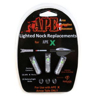 NuFletch APE Replacement 1010 Bulbs and Moon Nocks Green 3 Pack 824860