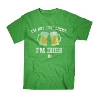 Mens Not Lucky Just Irish T Shirt Green Heather