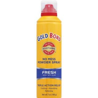 Gold Bond Fresh Scent with Aloe No Mess Powder Spray, 7 oz