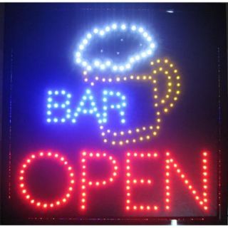 Bar with Beer Mug and "OPEN" Sign