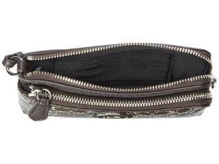 Coach Coated Canvas Signature Double L Zip Wristlet