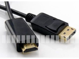 StarTech DP2DVIMM6 6 ft. Black Connector A: 1   DisplayPort (20 pin) Male  Connector B: 1   DVI D (25 pin) Male Video Converter Cable M M