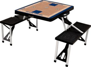 Picnic Time Folding Table Sport Indiana Pacers Print   Black