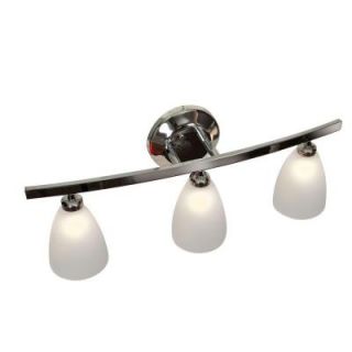 Access Lighting Sydney 3 Light Chrome Vanity Light with Frosted Glass Shade 63813 19 CH/FST