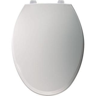 Bemis Just Lift Elongated Closed Front White Toilet Seat   17194869