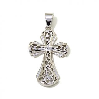 Michael Anthony Jewelry® "Faith" Filigree Cross Stainless Steel Pendant   7962967