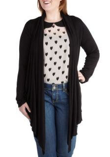 Fireside Flutter Cardigan in Black   Plus Size  Mod Retro Vintage Sweaters