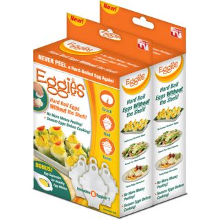As Seen on TV Eggies Hard Boiled Egg Cooking Capsules, 2 pack
