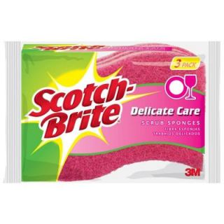 Scotch Brite Delicate Care Scrub Sponge (3 Pack) DD 3 8