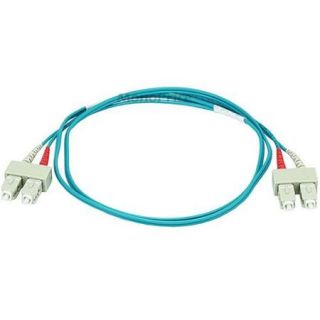 10Gb Fiber Optic Cable, SC/SC, Multi Mode, Duplex   15 Meter (50/125 Type)   Aqua