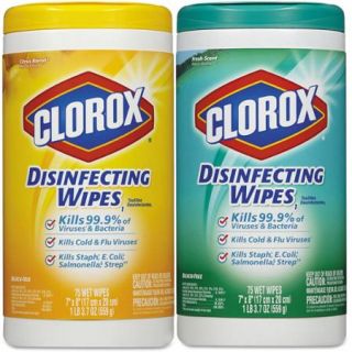 Clorox Disinfecting Wipes Value Pack, Fresh Scent and Citrus Blend, 150 Count