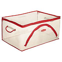Rubbermaid Flex Tote Large 30 Gallons ClearRed