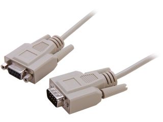 C2G 02711 6ft DB9 M/F Extension Cable   Beige