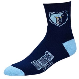 For Bare Feet NBA Logo Quarter Socks   Mens   Basketball   Accessories   Memphis Grizzlies   Navy