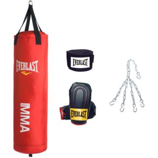 Everlast 70 lb Heavy Bag Training Kit, Red