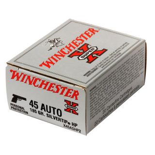 Winchester X45ASHP2 Super X Silvertip 45 Acp 185Gr Hollow Point 20 200