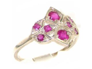 VINTAGE design 925 Solid Sterling Silver Natural Ruby Ring   Size 11.25   Finger Sizes 4 to 12 Available
