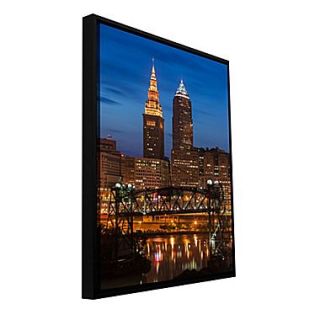 ArtWall Cleveland 14 Gallery Wrapped Canvas 12 x 18 Floater Framed (0yor027a1218f)