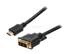 BYTECC HMD 25 25 ft. Black HDMI Male to DVI D Male HDMI High Speed Male to DVI D Male Single Link Cable M M