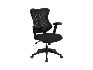 Flash Furniture High Back Black Mesh Chair With Nylon Base [BL ZP 806 BK GG]