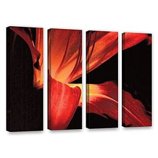 ArtWall Blossom Glow 4 Piece Gallery Wrapped Canvas Set 36 x 48 (0uhl149d3648w)