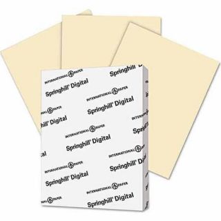 Springhill Digital Index Color Card Stock, 8.5" x 11", Ivory, 250 Sheets