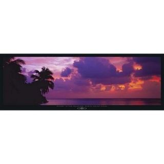 Sunset in the Maldives, North Indian Ocean Poster Print by Fridmar Damm (37 x 13)