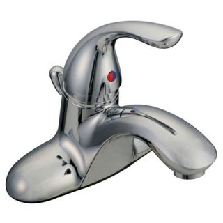 Aqueous Faucet Basic Single Handle Centerset Bathroom Faucet