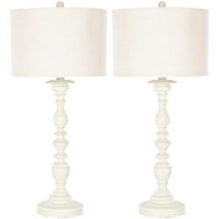 Safavieh Mamie 32.5 in. Cream Candlestick Lamp (Set of 2) LIT4058A SET2