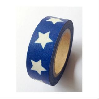 Washi Tape 15mmX10m Blue W/Bold Stars