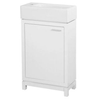 Foremost Kole 19 1/2 in. W x 9 3/4 in. D Vanity in White with Fireclay Basin in White KOWA1934