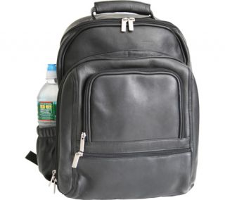 Royce Leather Deluxe Laptop Backpack 689   Black Leather
