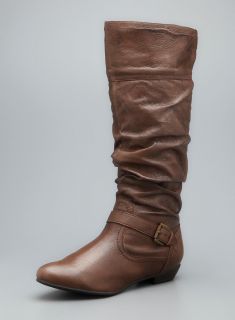 Steve Madden Kambyy Slouched Leather Buckle Boot  