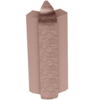 Schluter Rondec Step Brushed Copper/Bronze Anodized Aluminum 3/8 in. x 2 5/8 in. Metal 135 Degree Outside Corner E135RS100AKGB57