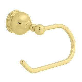Delta Traditional Single Post Toilet Paper Holder in Polished Brass 74050PB