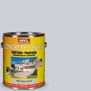 ANViL 1 gal. Dover Grey Siliconized Acrylic Solid Color Exterior Concrete Sealer DISCONTINUED 13669