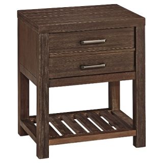 Barnside Night Stand   Rustic Brown