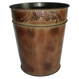 HiEnd Accents Pine Cone Waste Basket   17107541  