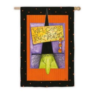Evergreen 2 ft. x 4 ft. Witchy Welcome Flag 13S2600