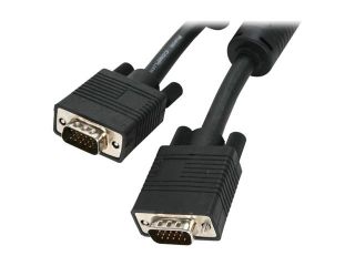 Open Box BYTECC VGA 6 6 ft. VGA Male to VGA Male Cable with Ferrites