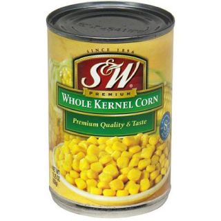 S&W Whole Kernel Corn, 16 oz (Pack of 24)