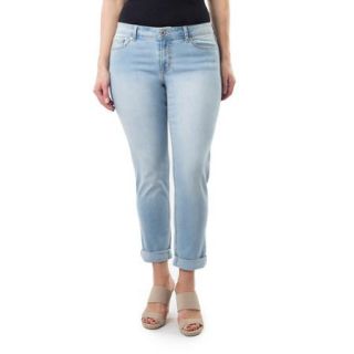 Jordache Women's Plus Size Boyfriend Jeans