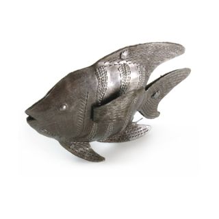 Handcrafted Recycled Steel Drum 3D Fish Art Accent Piece (Haiti