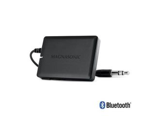 Magnasonic Portable Wireless Bluetooth Music Receiver Adapter for Speaker Systems & Car Audio for Streaming Smartphones