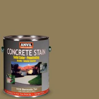 ANViL 1 gal. Bermuda Tan Acrylic Solid Color Interior/Exterior Concrete Stain DISCONTINUED 6603