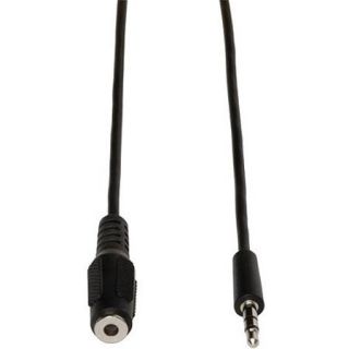 Tripp Lite 3.5mm M/F Mini Stereo Audio Extension Cable, 6'